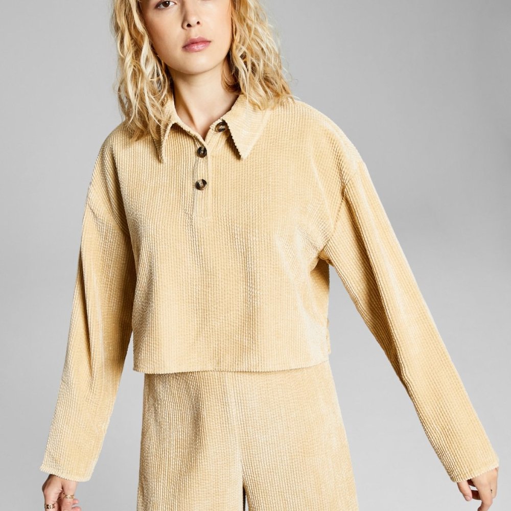 And Now This Dropped-Shoulder Corduroy Top